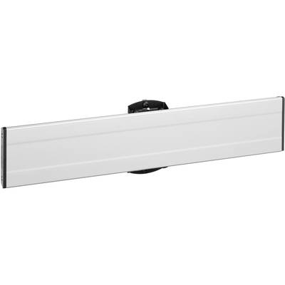 Silver rectangular sign with a black mount, suitable for lettering or display texts.