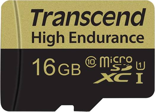 Transcend High Endurance microSDHC card 16 GB 10 incl. SD adapter | Conrad.com