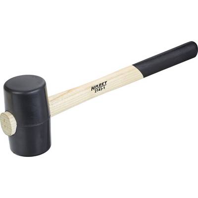 A black soft-face hammer with a wooden handle, brand 'Hazet 2143-1'. Suitable for gentle strikes to avoid damaging surfaces.