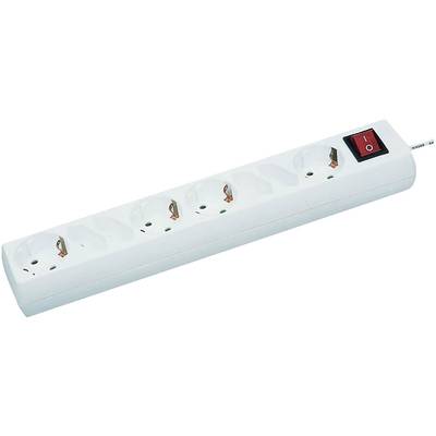 Image of GAO 345 Power strip (+ switch) 8x White PG connector 1 pc(s)