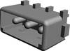 TE Connectivity Pin housing PCB MATE-N-LOK Total number of pins 3 Contact spacing: 5.08 mm 350210-1 1 pc(s)