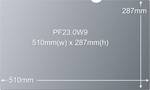 3M ™ PF 23.0 W 9 Filter Standard for desktops 58.4 cm wide (corresponds to 23.0