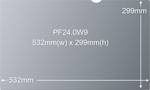 3M ™ PF 24.0 W 9 Filter Standard for desktops 61,0 cm wide (corresponds to 24.0