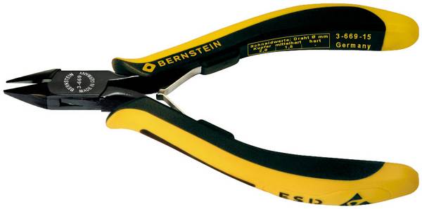 BERNSTEIN Tools for Electronics EUROline 3-669-15 ESD Side cutter flush-cutting 135 mm