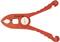 'Red VDE-tested wire stripping pliers with knurled handles and cutting device for safe working up to 1000 volts.'