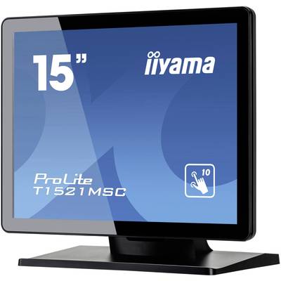 Iiyama T1521MSC-B1 Touchscreen EEC: E (A - G) 38.1 cm (15 inch) 1024 x 768 p 4:3 8 ms VGA, USB TN LED-1