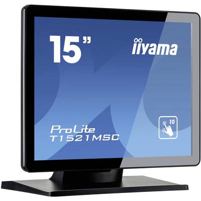 Iiyama T1521MSC-B1 Touchscreen EEC: E (A - G) 38.1 cm (15 inch) 1024 x 768 p 4:3 8 ms VGA, USB TN LED-4