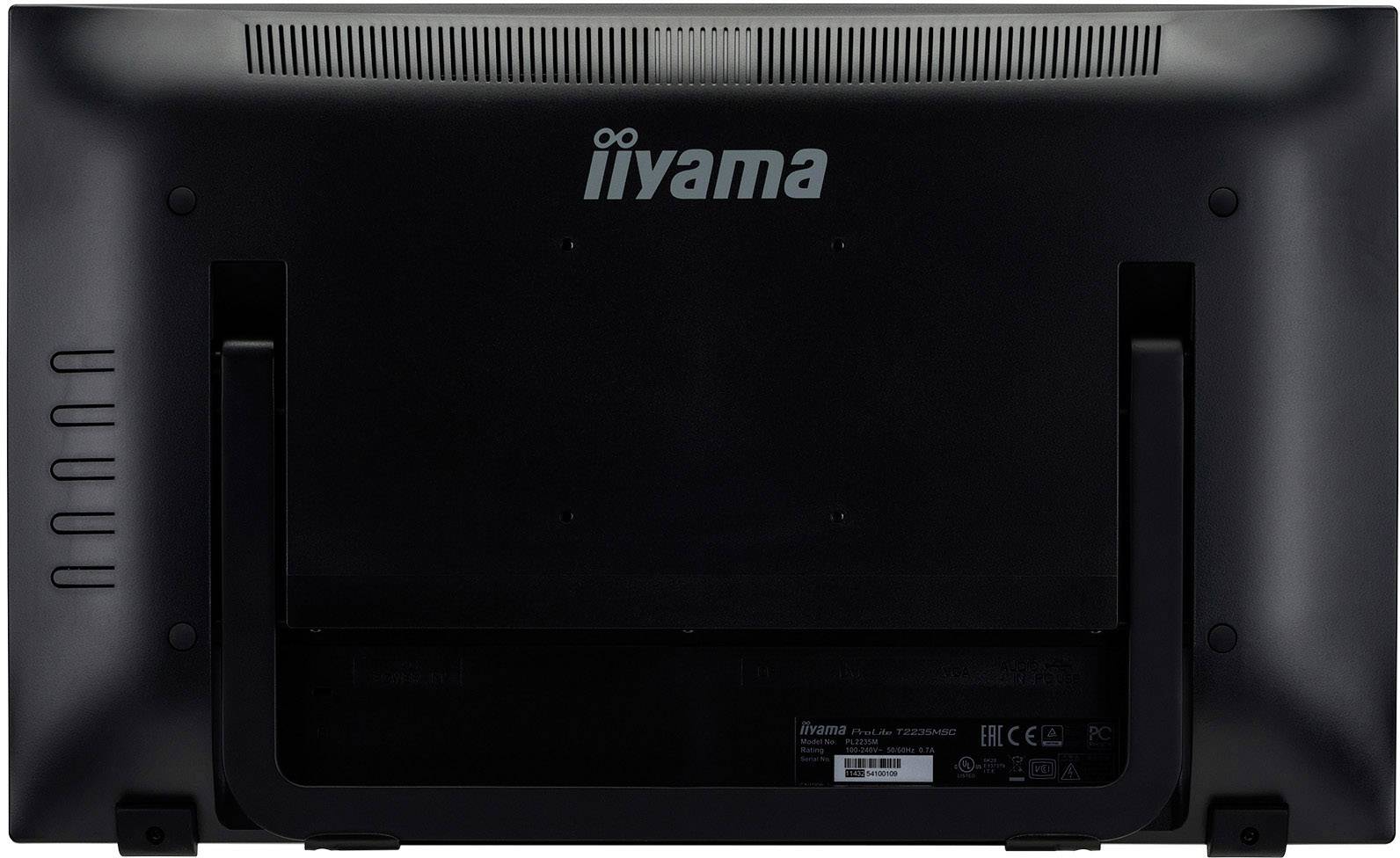 Iiyama T2235MSC-B1 Touchscreen EEC: F (A - G) 54.6 cm (21.5 inch) 1920 x 1080 p 16:9 6 ms USB, VGA, DVI, DisplayPort VA -7