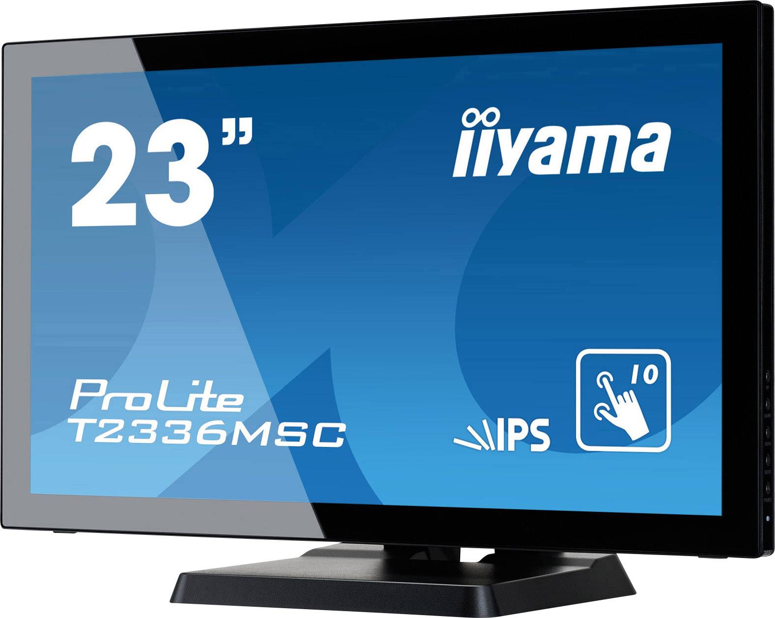 Iiyama ProLite T2336MSC Touchscreen EEC: F (A - G) 58.4 cm (23 inch) 1920 x 1080 p 16:9 5 ms USB A (USB 3.2 1st gen), VG-1