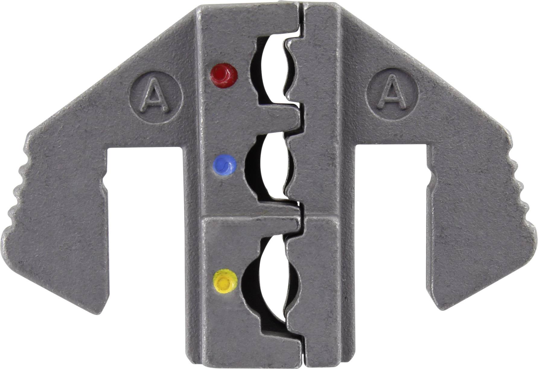 TOOLCRAFT PLE-0A Crimping Bits Insulated cable lugs, Insulated blade terminals Crimp area: 0.5 up to 6 mm² Suitable for brand (pliers): TOOLCRAFT PZ-500