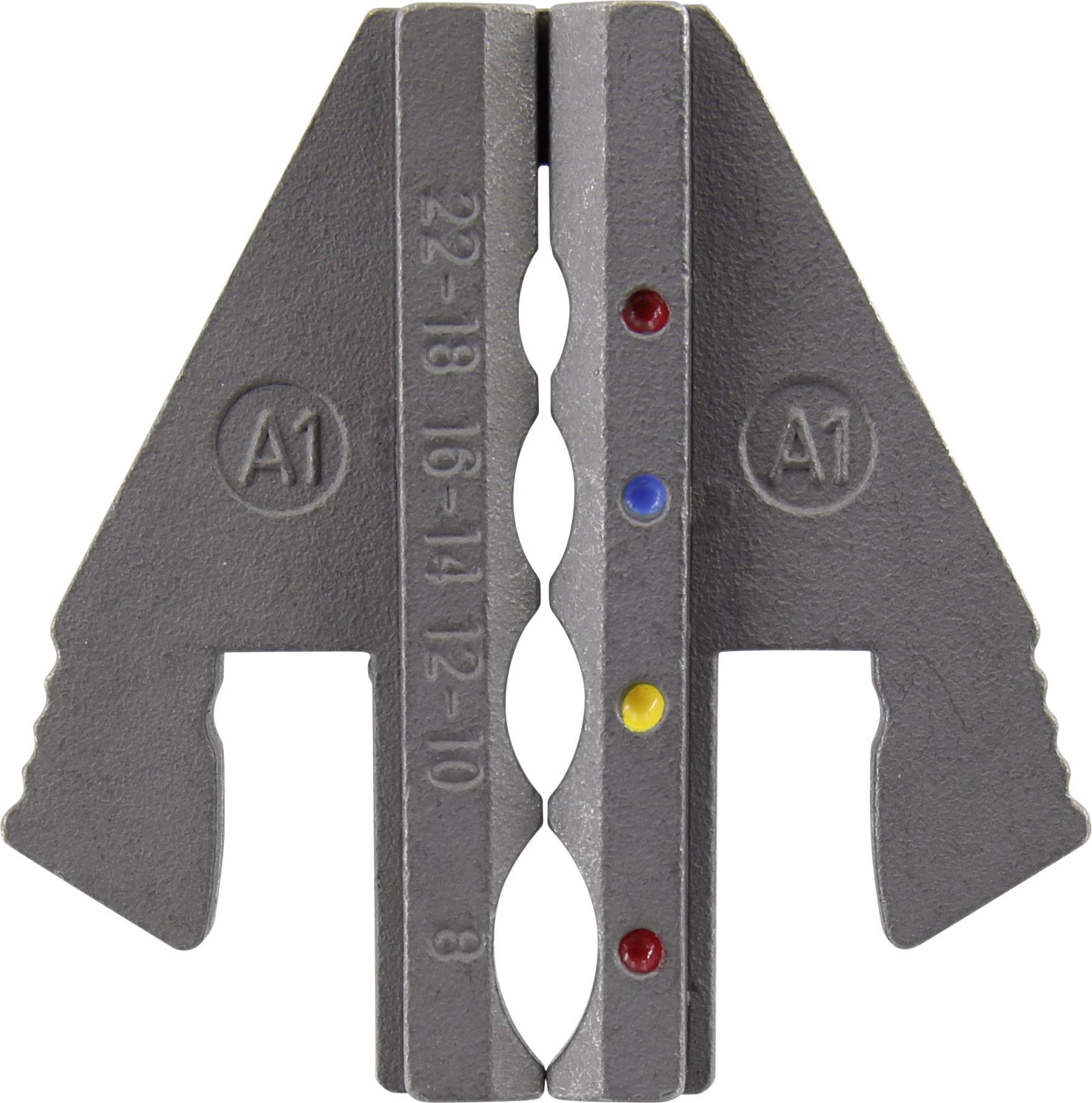 TOOLCRAFT PLE-0A1 Crimping Bits Heatshrink terminals Crimp area: 0.5 up to 10 mm² Suitable for brand (pliers): TOOLCRAFT PZ-500