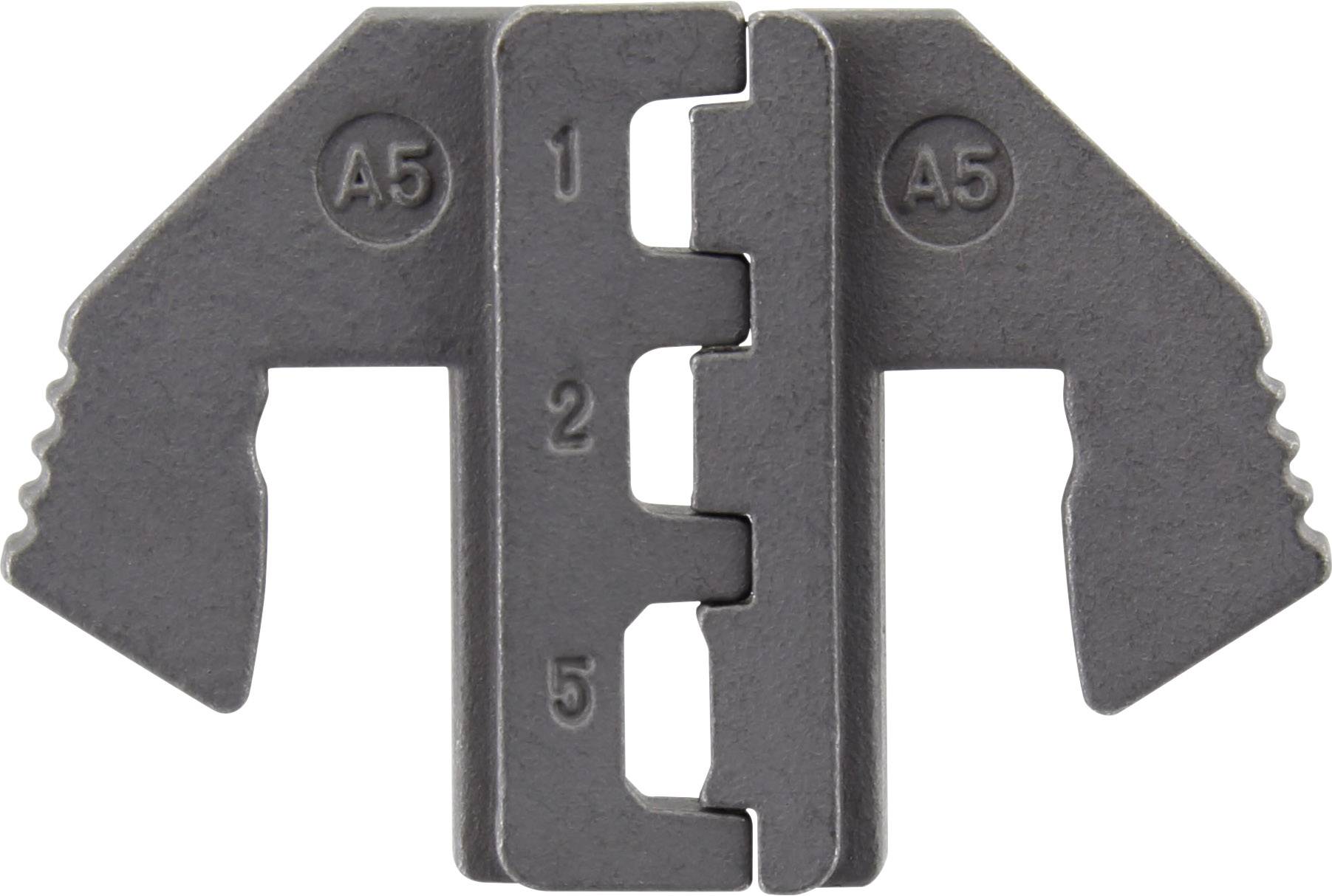 TOOLCRAFT PLE-0A5 Crimping Bits End connectors, Heatshrink cable lugs Crimp area: 0.5 up to 6 mm² Suitable for brand (pliers): TOOLCRAFT PZ-500