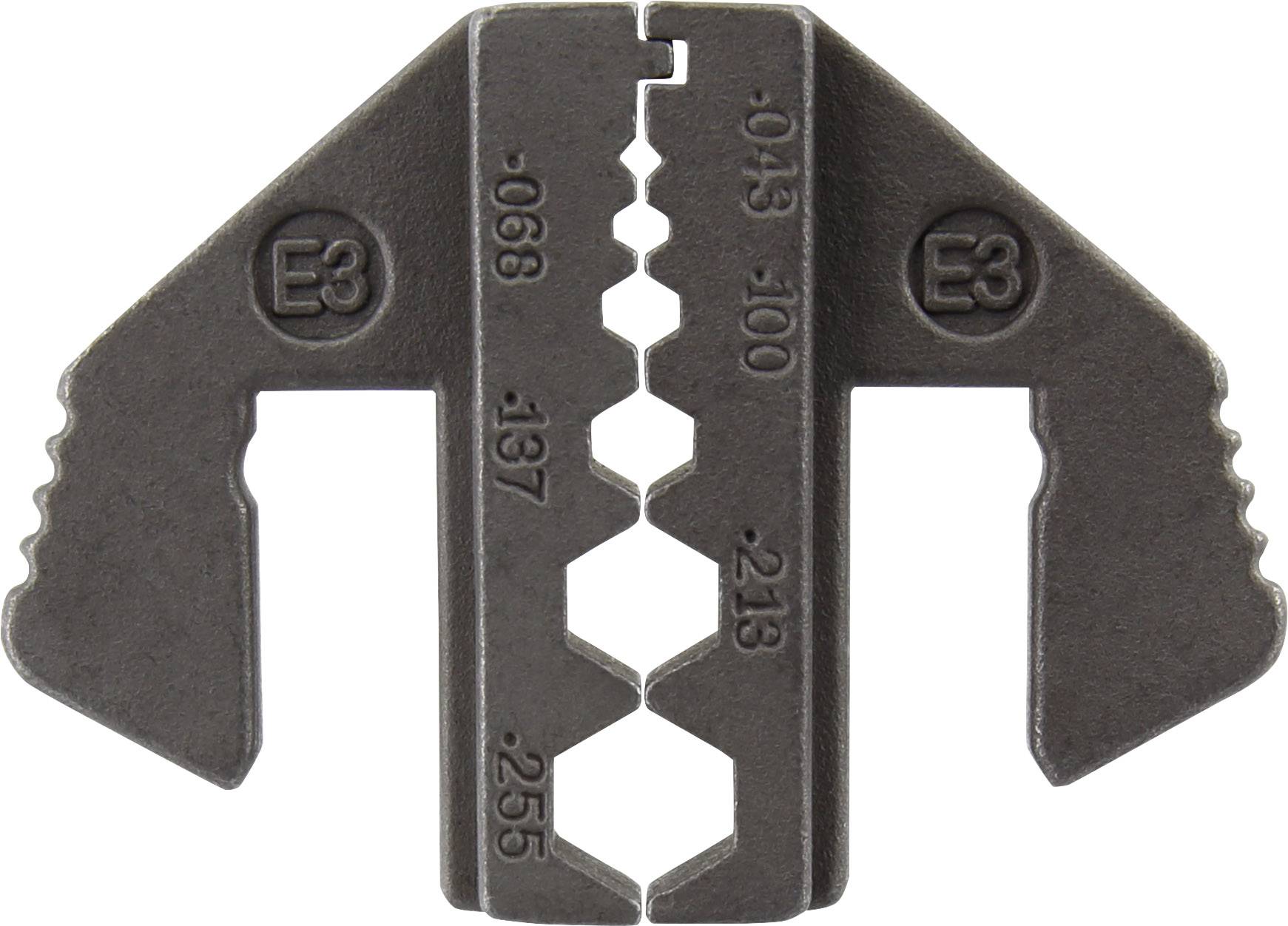 TOOLCRAFT PLE-0E3 Crimping Bits Suitable for: RG58, RG59, RG62, RG174 Suitable for brand (pliers): TOOLCRAFT PZ-500