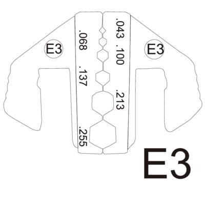 'Demolition Template E3' with continuous measurements from 0.68 to 2.55 for precise work.