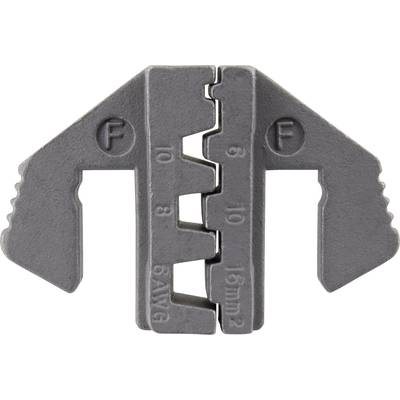 Cable cutters with various size markings, including 6 AWG and 16 mm², on metal engraving.