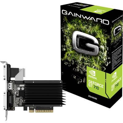 Gainward Graphics card Nvidia GeForce GT710   2 GB DDR3 RAM PCIe x8  HDMI™, DVI, VGA Passive cooling