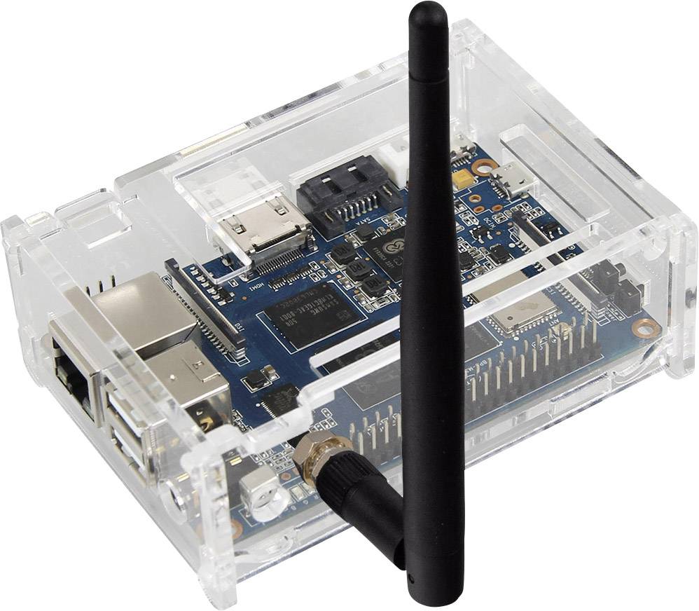 Banana PI bananaPIM3-Case1 SBC housing Compatible with (development kits): Banana Pi Transparent-3
