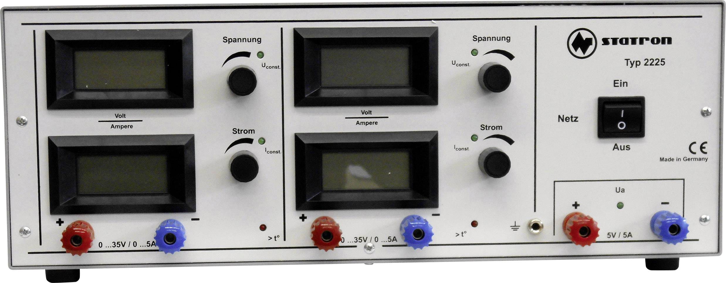 Statron 2225.4 Bench PSU (adjustable voltage) 0 - 35 V 0 - 5 A 375 W No. of outputs 3 x