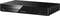 A black Panasonic Blu-ray player with a visible disc tray, power indicator, and USB port on the front panel.