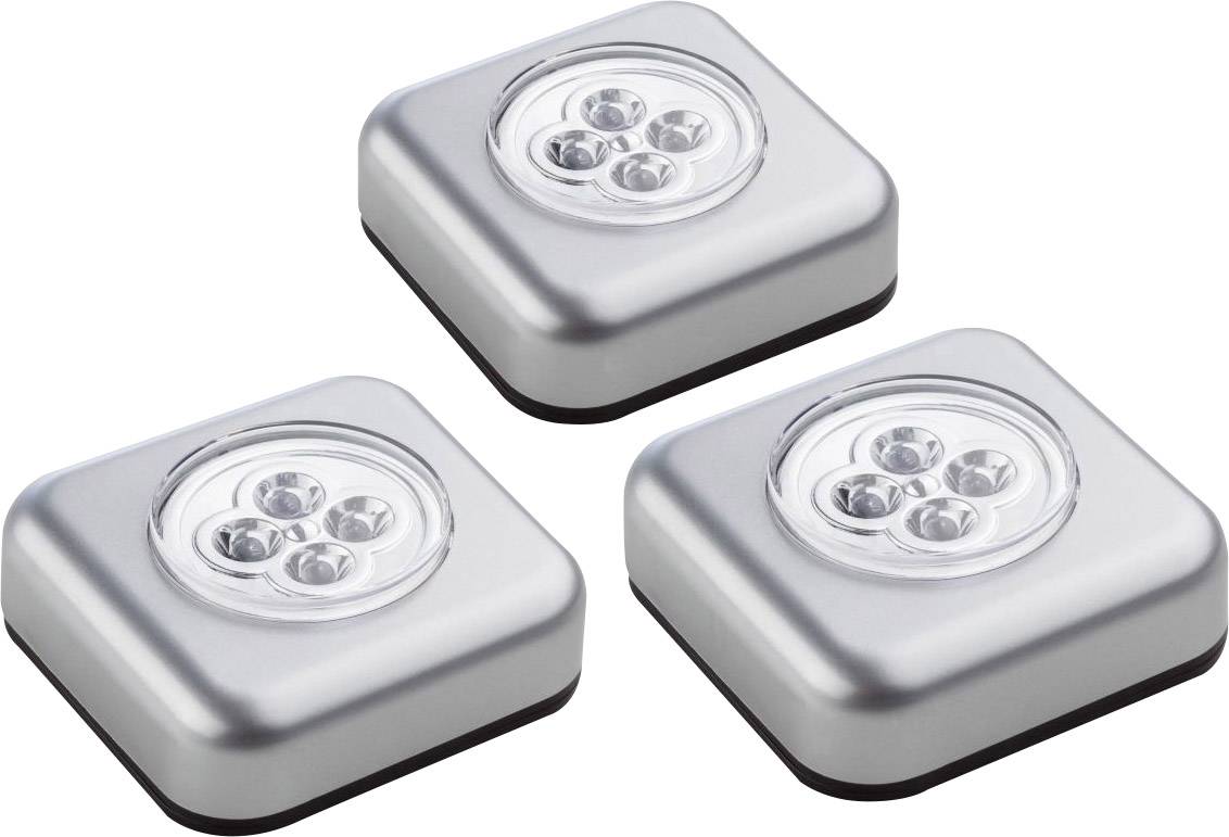 Mueller-Licht 400136 Portable mini light 3-piece set LED (monochrome) Silver