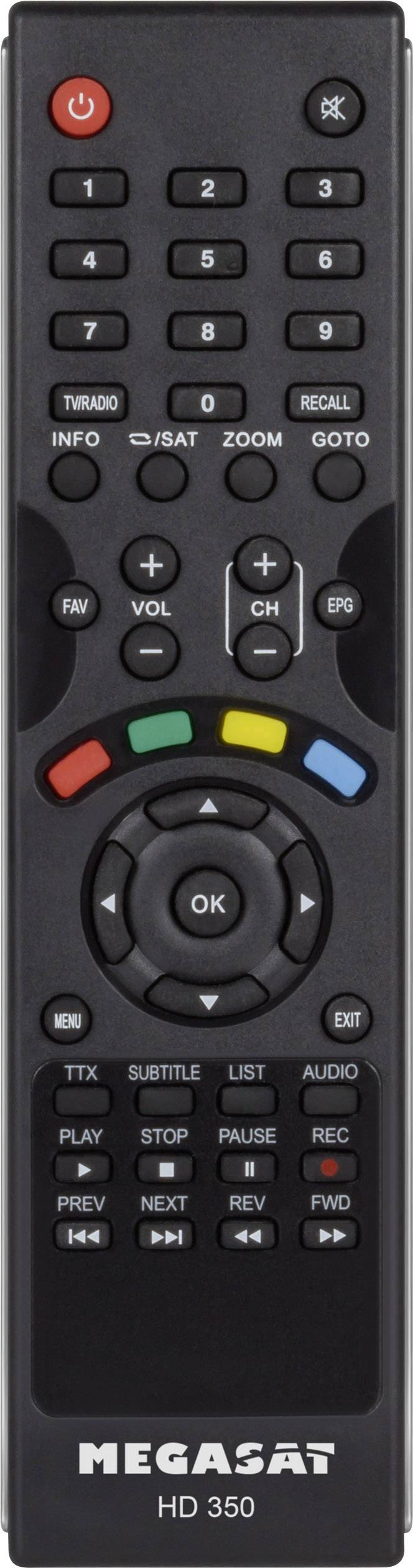 MegaSat HD 350 HD SAT receiver Single cable distribution, USB (front) No. of tuners: 1-2