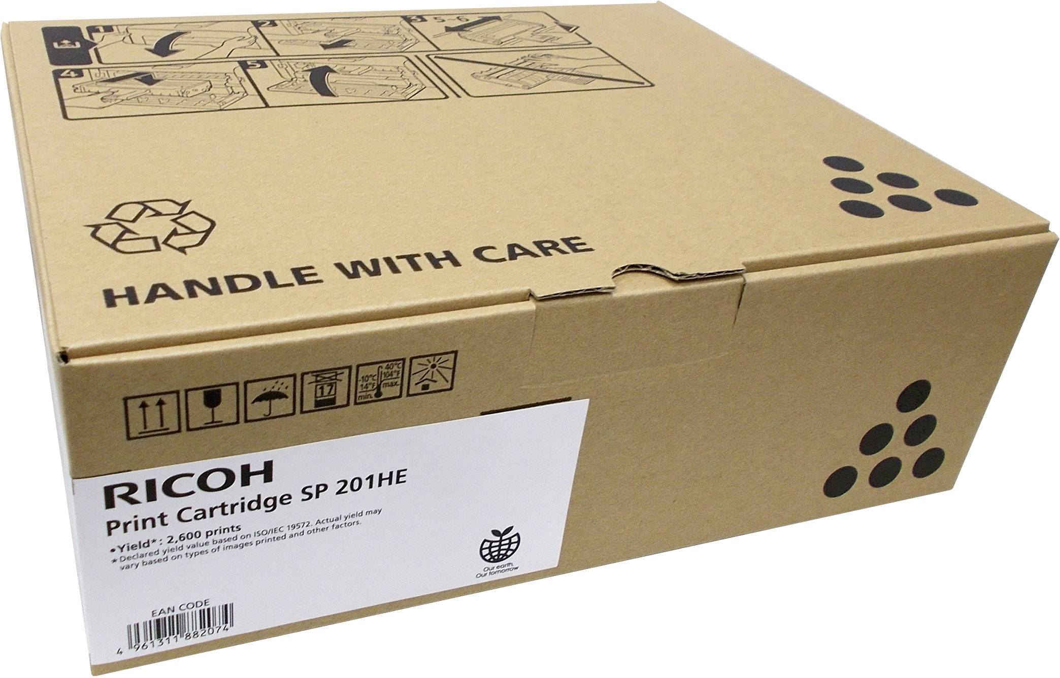 Ricoh Toner cartridge SP 201HE 407254 Original Black 2600 Sides