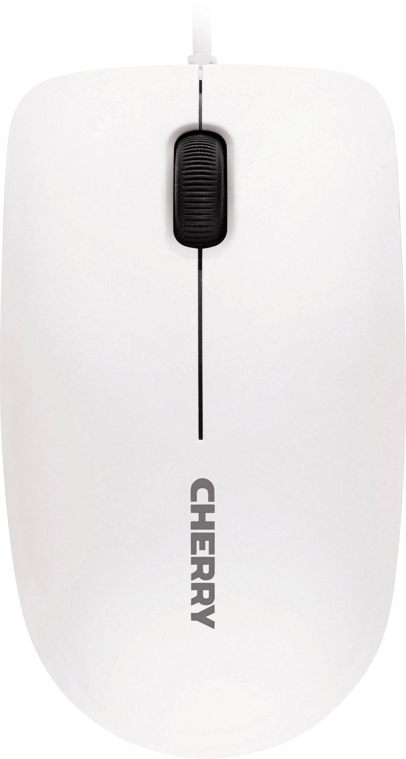 CHERRY MC 1000 Mouse USB Optical White, Grey 3 Buttons 1200 dpi
