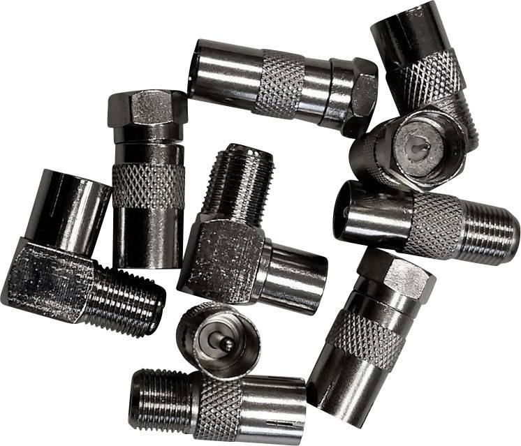 Image of BKL Electronic 0403464 F-adapter set Connections: F plug 1 Set