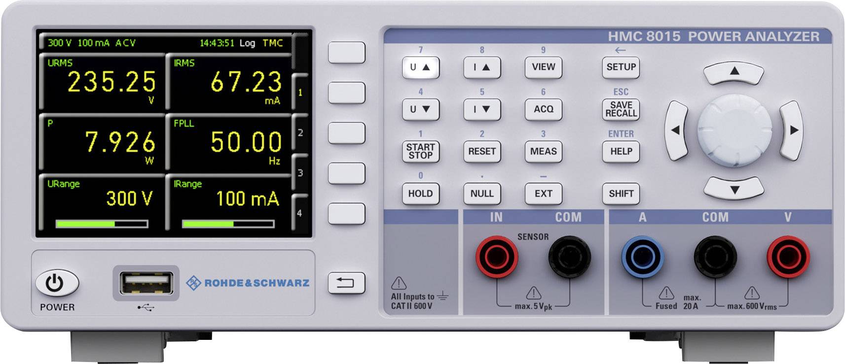Rohde & Schwarz HMC8015 Network diagnostics 1-phase Data logger-1
