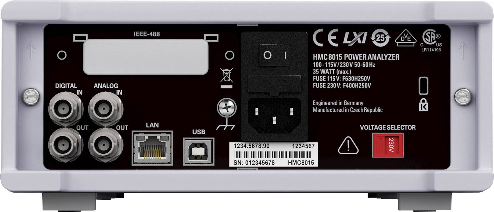 Rohde & Schwarz HMC8015 Network diagnostics 1-phase Data logger-2