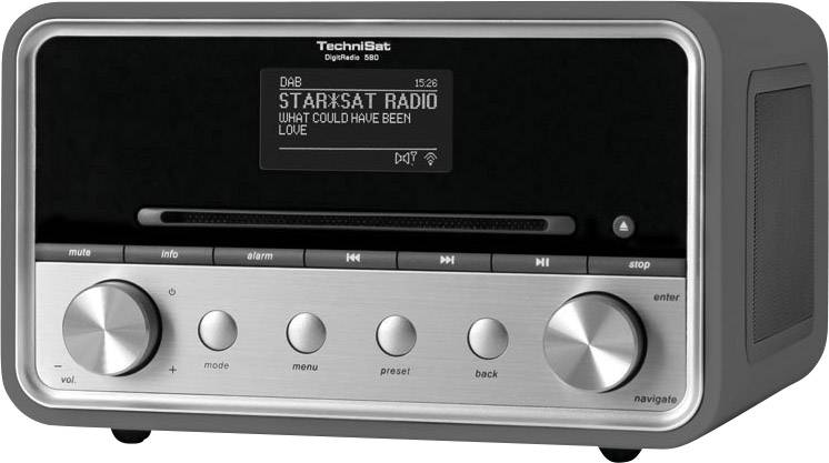 TechniSat DigitRadio 580 Internet desk radio DAB+, FM AUX, Bluetooth, CD, Internet radio, USB Multi-room, Spotify Anthracite