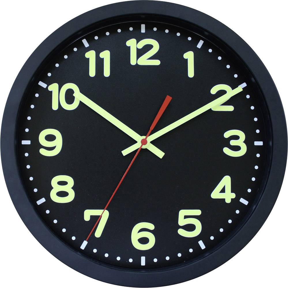 EUROTIME 53861-05 Radio Wall clock 30 cm x 5 cm Black