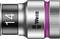 Socket wrench bit with the number '14', silver colour and a pink marking, brand 'Wera'.