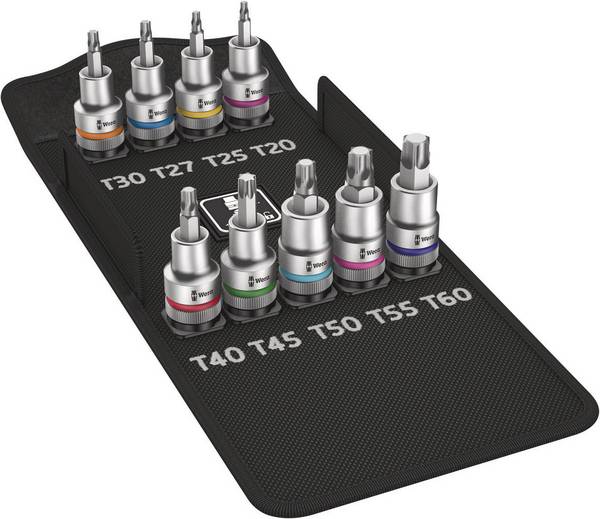 Wera 8767 C HF Bit set Metric 1/2" (12.5 mm) 9-piece 05004202001