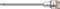 Long screwdriver by Wera with hexagonal bit tip. Suitable for precise work in hard-to-reach areas.
