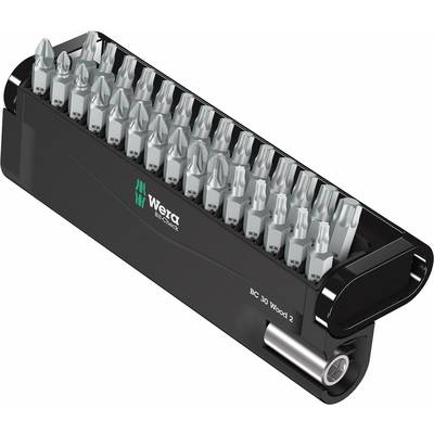 Wera Bit-Check 30 Wood 2 05057432001 Bit set 30-piece Phillips, Pozidriv, Star socket