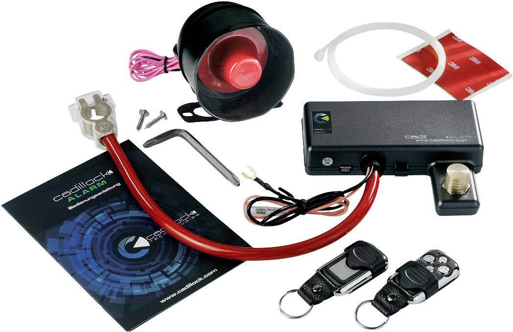 Cadillock Alarm Plus Car alarm Immobilizer, Vibration sensor, Incl. remote control 12 V