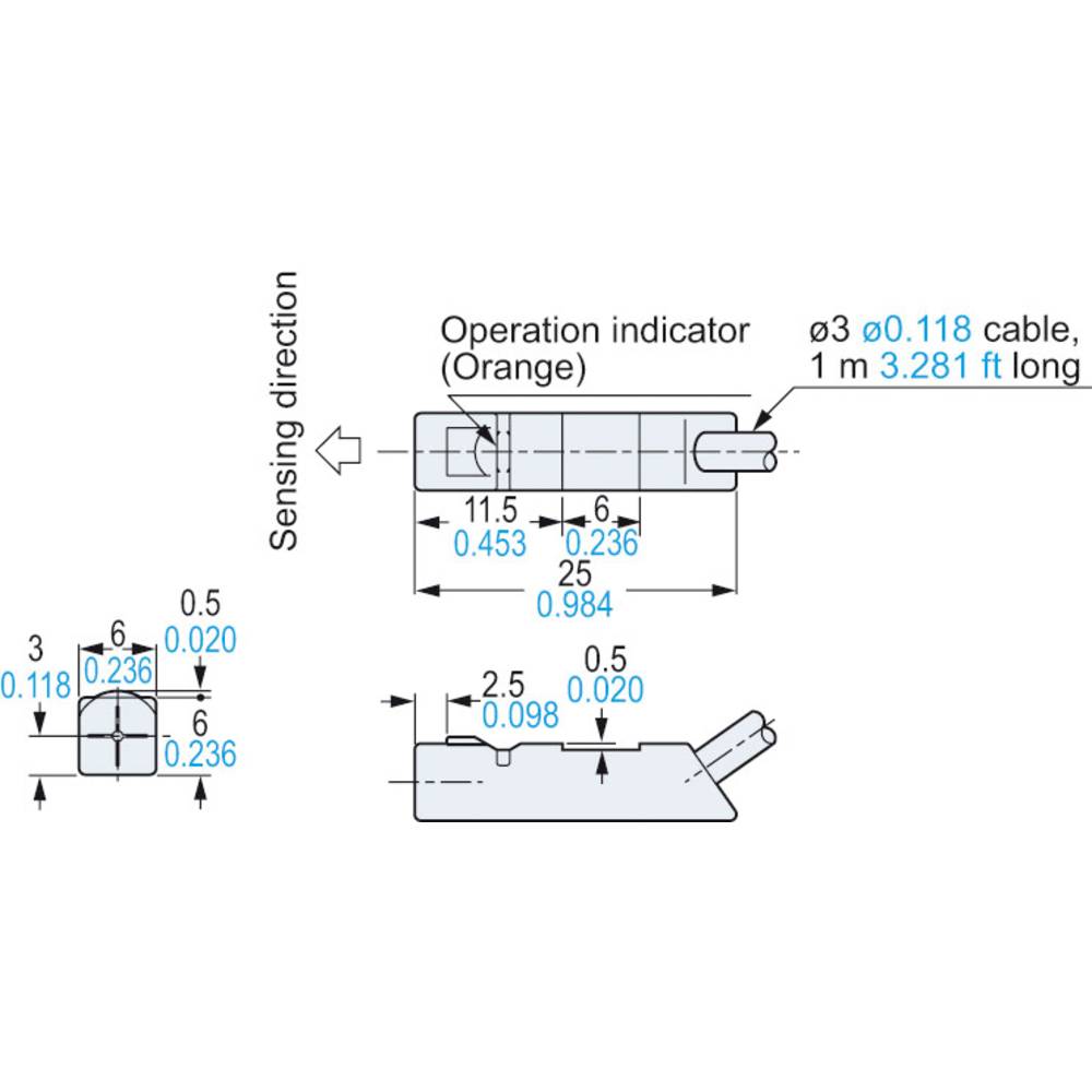 Panasonic Inductive proximity sensor NPN GX-H6B