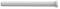 A long, horizontal, grey cylinder with rounded ends that potentially serves as a handle or simple design object.