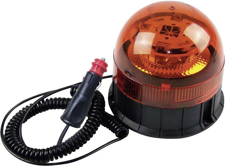 Berger & Schroeter Emergency light 20209 12 V, 24 V via in-car outlet Suction cup, Screw mount, Magnetic fastening Orange