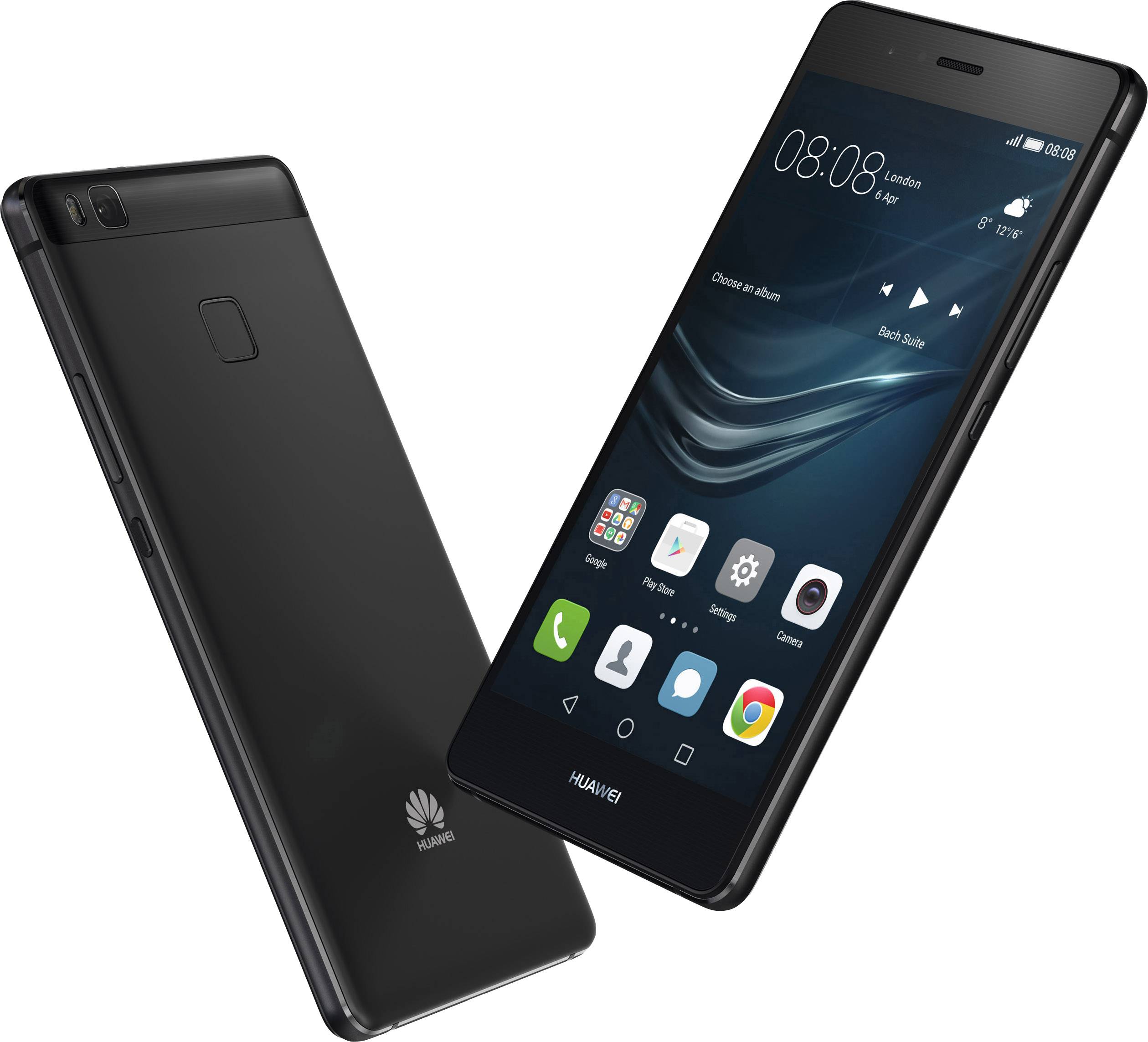 HUAWEI P9 Lite Smartphone 16 GB (5.2 inch) Black Android™ 6.0 Marshmallow slot Conrad.com