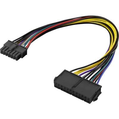 Renkforce Current Cable [1x ATX power plug 14-pin  - 1x ATX power socket  24-pin.] 0.25 m Multi-coloured