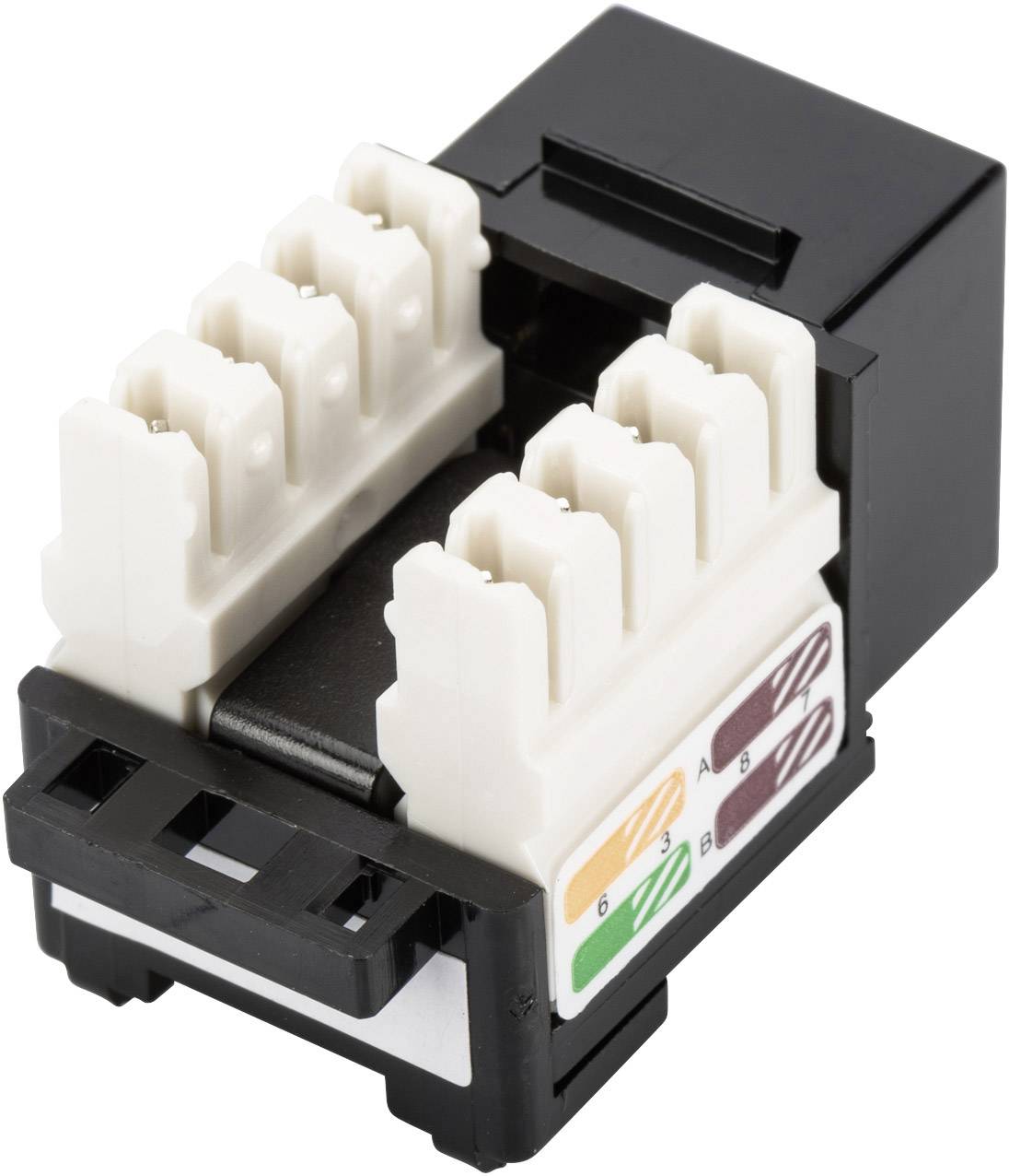 Модули категории 6. Модуль Keystone Jack RJ-45. Модуль Keystone Jack rj45 UTP, 6 Cat. Модуль Кейстоун. Модуль Keystone 1xrj45 (we8w), UTP, 568a/b, Powercat 6, czarny.