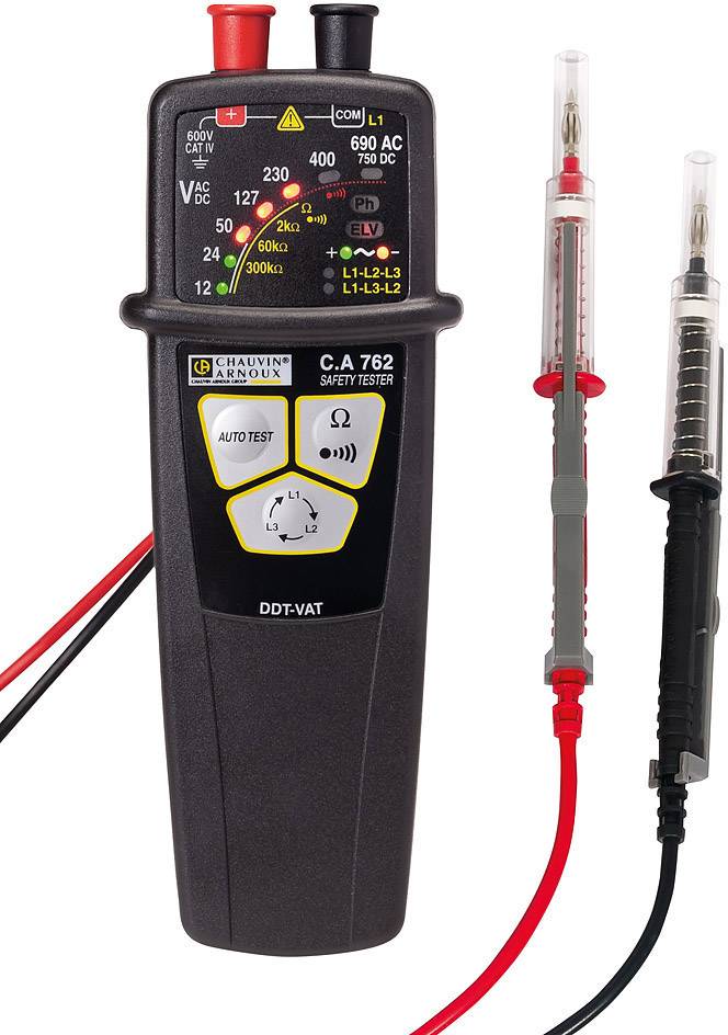 Image of Chauvin Arnoux C.A 762 IP2X voltage tester