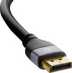 Oehlbach Impact Plus Display port connection cable with absolutely trouble-free signal transmission and HDCP/DPCP support 3 m