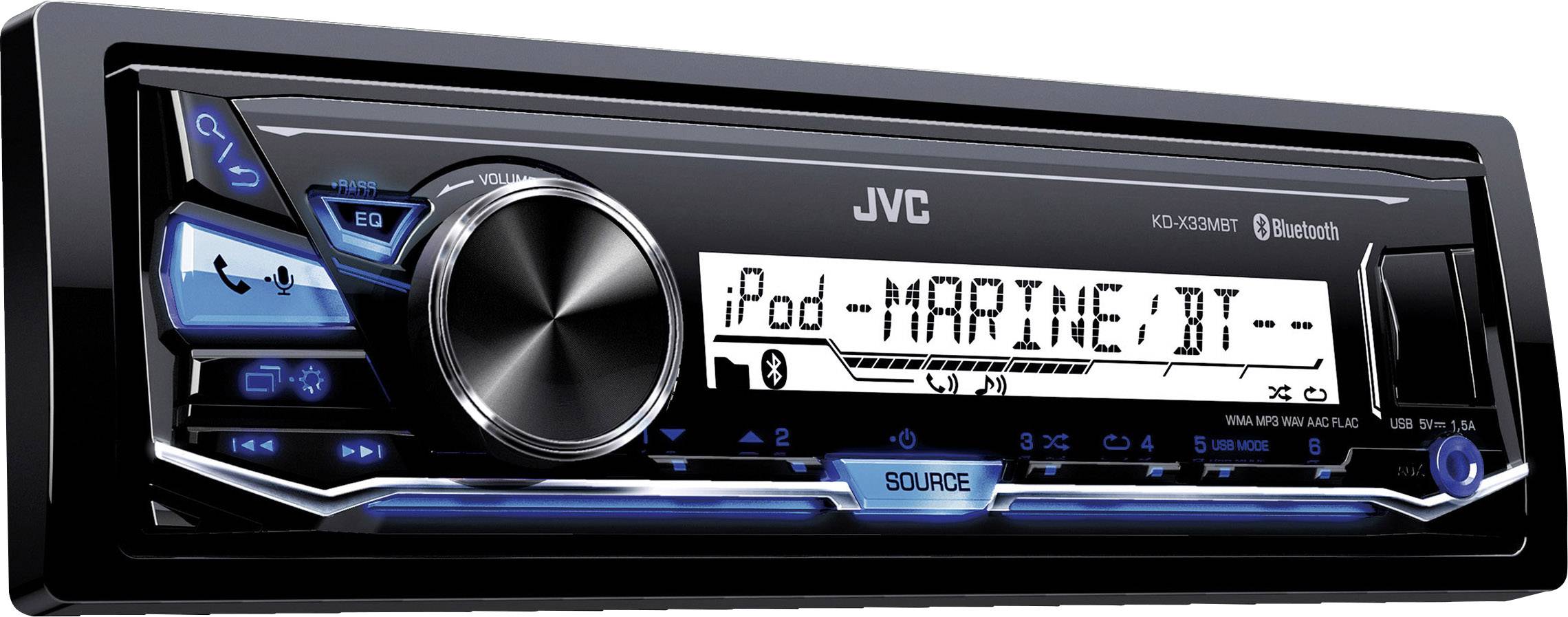 JVC kd-t702bt 1 DIN auto radio Bluetooth USB Kit de montage pour VOLVO s60 i 2000-2004 