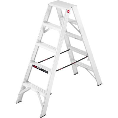   Hailo  ProfiLine D 250  8725-250  Aluminium  Double sided step ladder    Operating height (max.): 2.5 m  Silver  DIN E