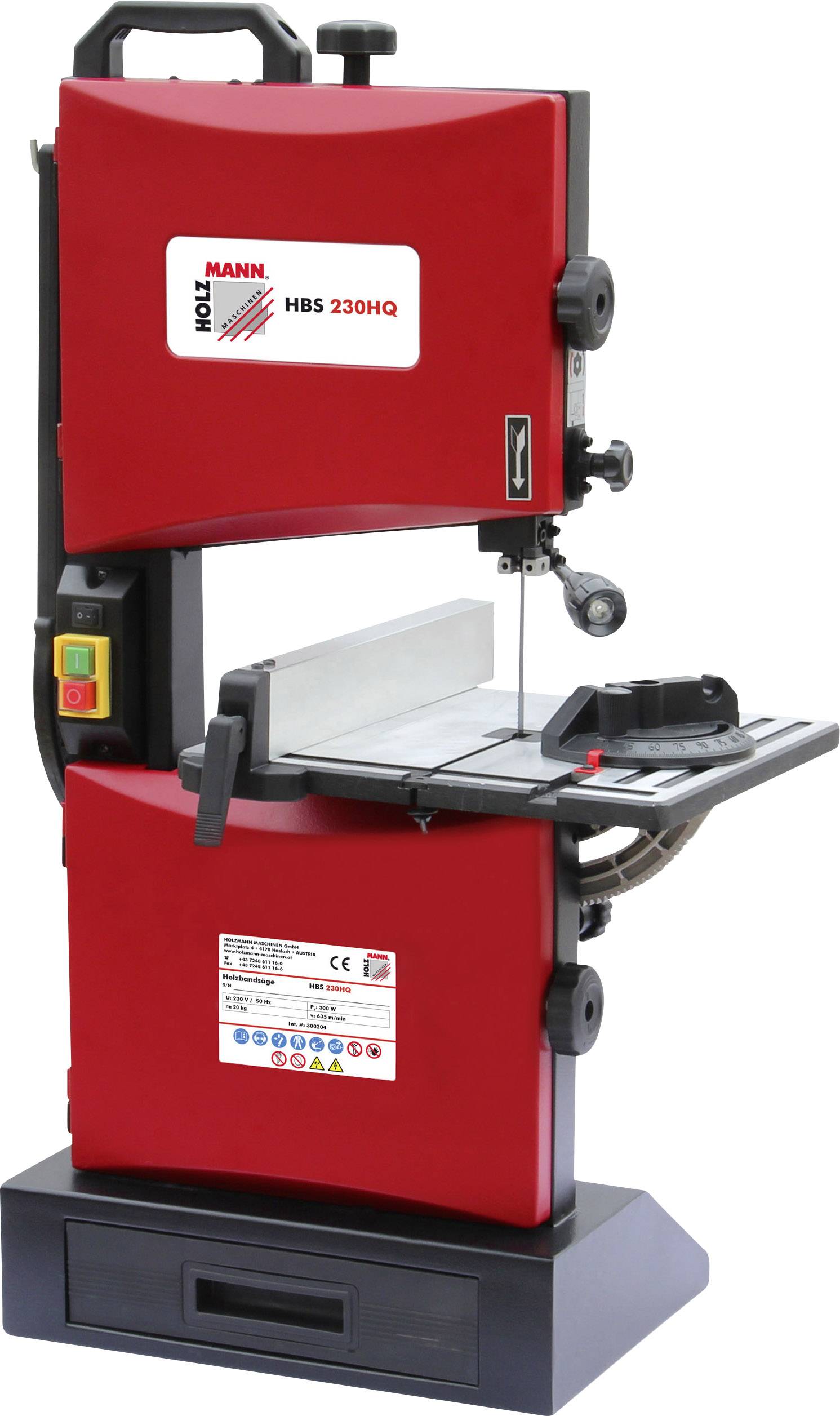 Holzmann Maschinen Muley saw HBS230HQ Cutting depth (max.) 90 mm 230 V 300 W Saw blade length 1575 mm
