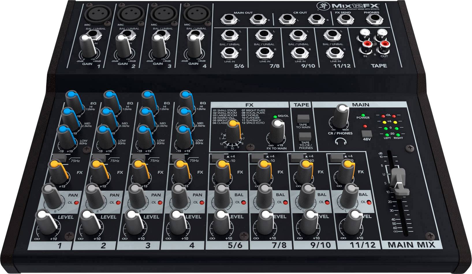 Mackie MIX12FX Mixing console No. of channels:12