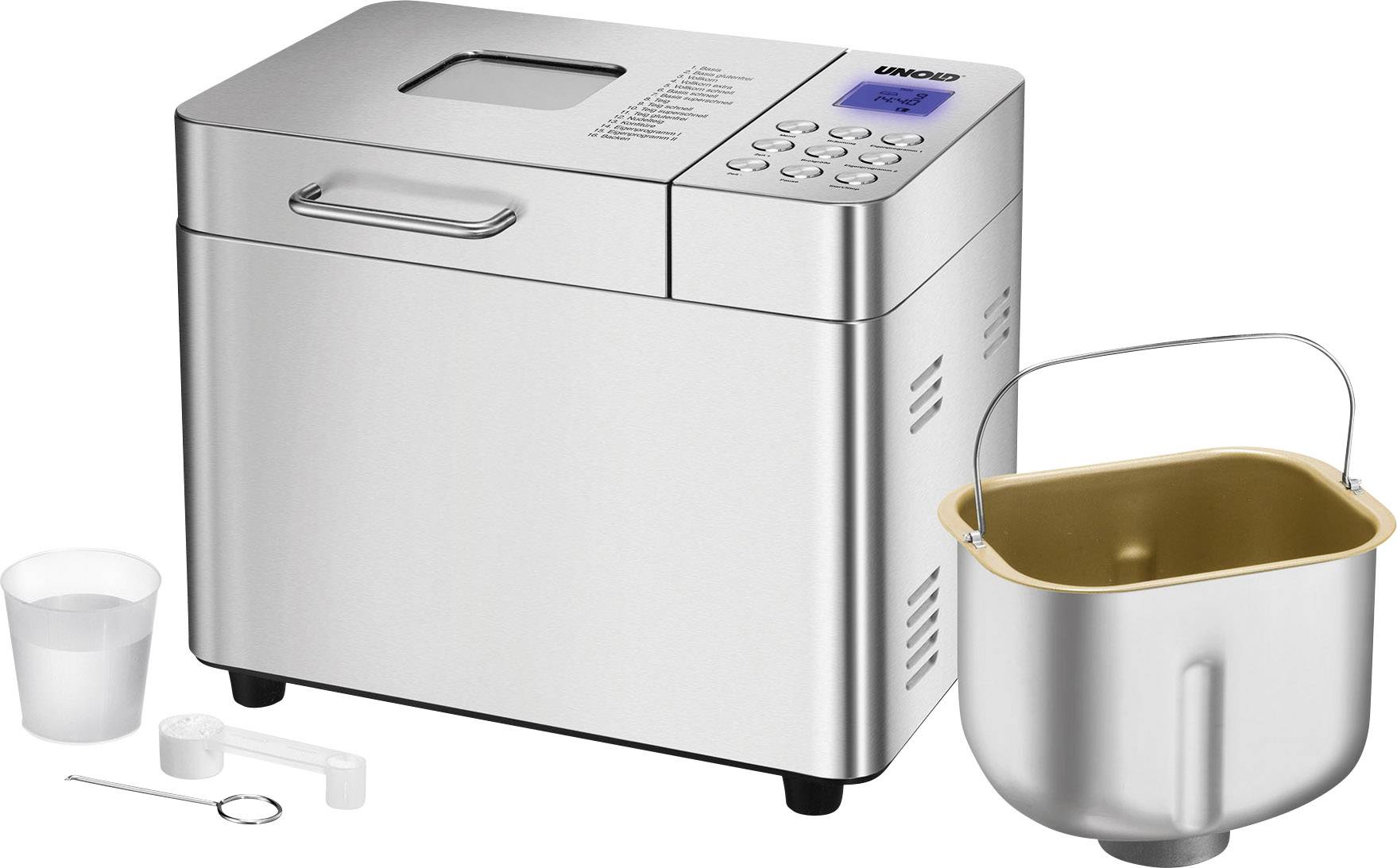 Unold Backmeister Edel Bread maker Timer function Stainless steel